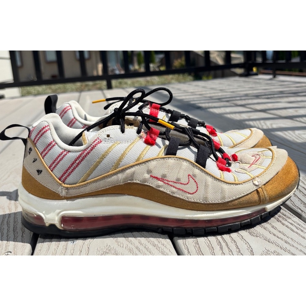 Nike Air Max 98 AO9380-003 Sneakers Beige Inside Out Men's Size 11.5